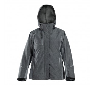 Parka térmica  desmontable 3 en 1, 100% impermeable mujer