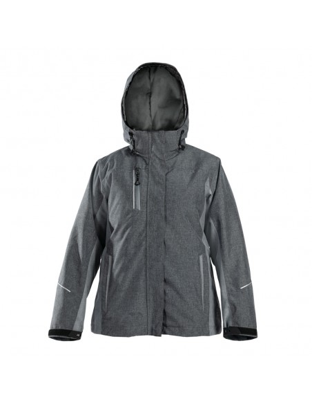 Parka térmica  desmontable 3 en 1, 100% impermeable mujer