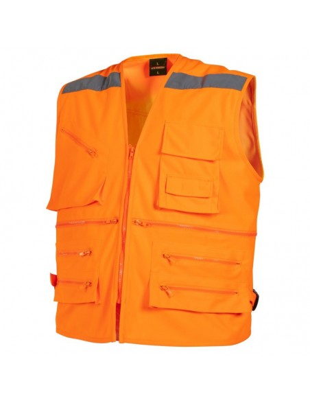 Chaleco Geólogo Alta Visibilidad Poplin 