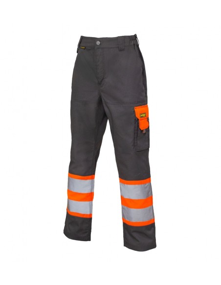 Pantalón gabardina Alta visibilidad bicolor CLASE 2