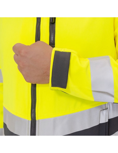 Chaqueta Softshell Hombre  Alta Visibilidad CLASE 2