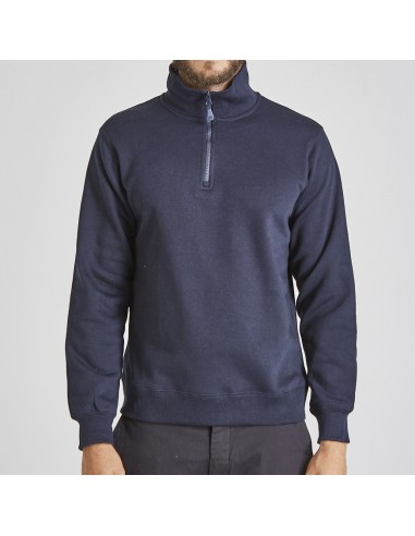 Poleron 1/2 cierre franela unisex