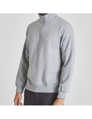 Poleron 1/2 cierre franela unisex