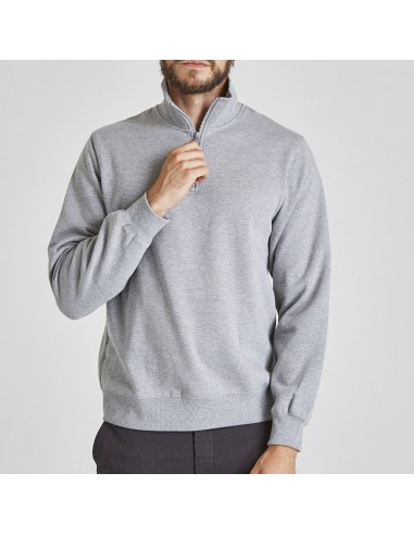 Poleron 1/2 cierre franela unisex