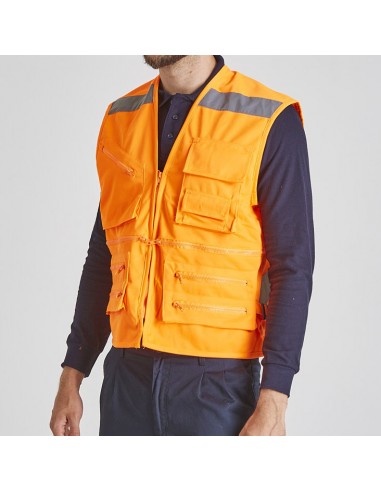 Chaleco Geólogo Alta Visibilidad Tela...
