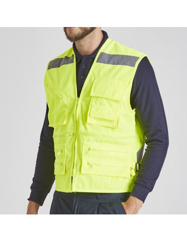 Chaleco Geólogo Alta Visibilidad Tela...