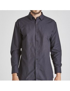 Camisa Oxford  Negra...