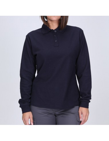 Polera Piqué M/Larga Mujer 60%-40%