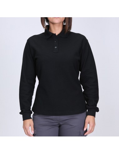 Polera Piqué M/Larga Mujer 60%-40%