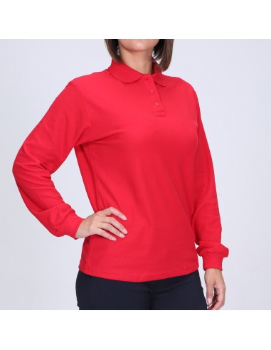 Polera Piqué M/Larga Mujer 60%-40%