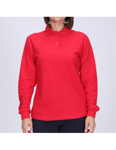 Polera Piqué M/Larga Mujer 60%-40%