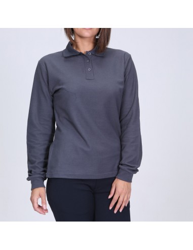 Polera Piqué M/Larga Mujer 60%-40%