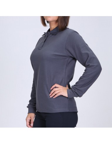 Polera Piqué M/Larga Mujer 60%-40%