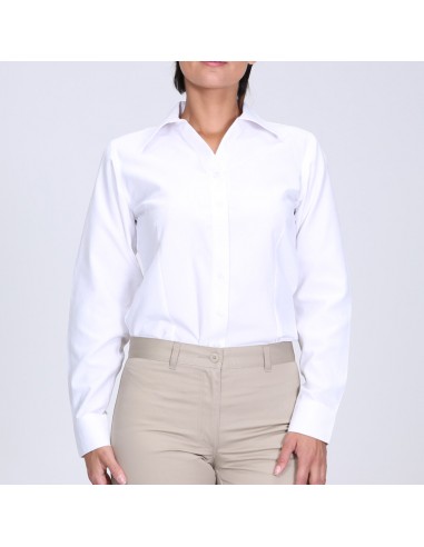 Blusa Oxford 55% alg. 45% poly. M/larga