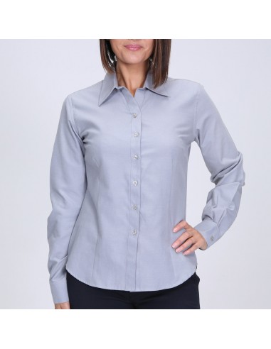 Blusa Oxford 55% alg. 45% poly. M/larga
