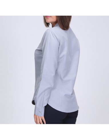 Blusa Oxford 55% alg. 45% poly. M/larga