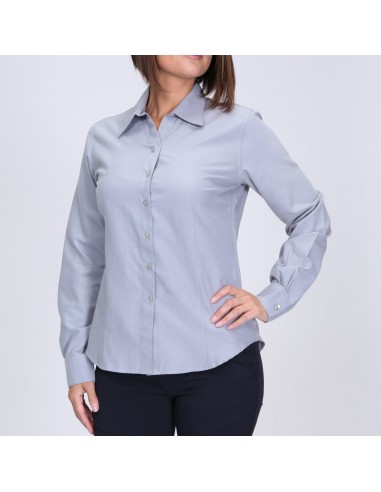 Blusa Oxford 55% alg. 45% poly. M/larga