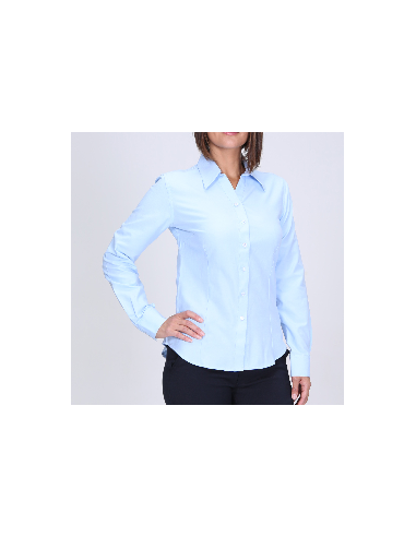 Blusa Oxford 55% alg. 45% poly. M/larga