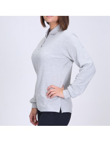 Polera Piqué Mujer M/larga 80%-20%