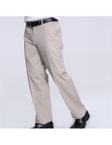 Pantalon Casual Para Hombre De Gabardina Stretch Color Beige