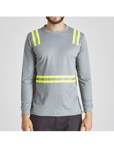 Polera Hibrida dual Hi Viz Manga larga