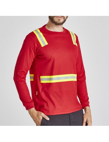 Polera Hibrida dual Hi Viz Manga larga