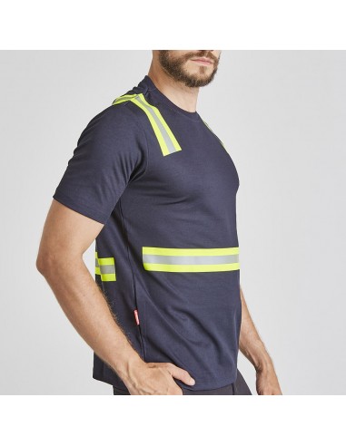 Polera Hibrida dual Hi Viz Manga corta