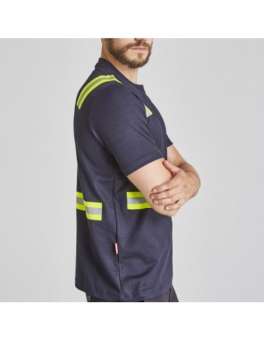 Polera Hibrida dual Hi Viz Manga corta