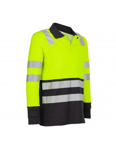 POLERA CON CUELLO HYDRID HI VIZ...