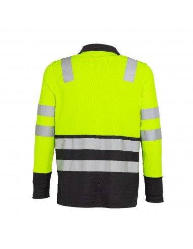 POLERA CON CUELLO HYDRID HI VIZ...