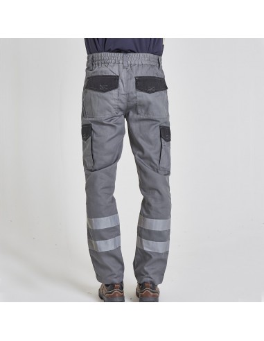 Pantalón Cargo gabardina Bicolor 100%...