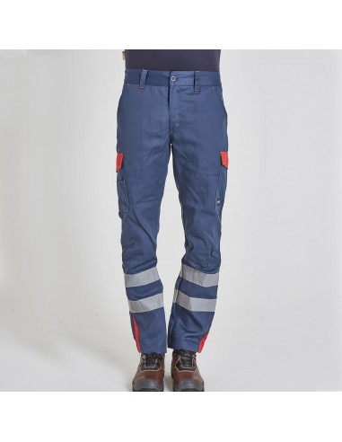 Pantalón Cargo gabardina Bicolor 100%...