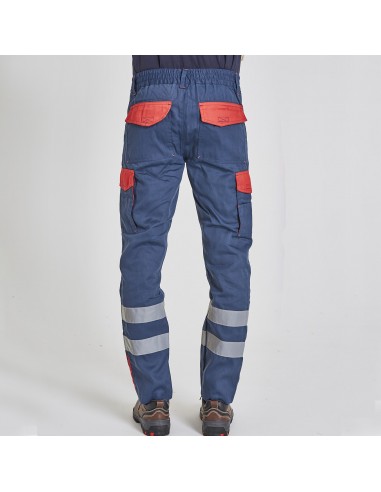 Pantalón Cargo gabardina Bicolor 100%...